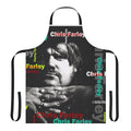 Commemorative Chris Farley inspired apron with "van down by the driver" design