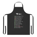 Commander Shepard themed apron featuring a to-do list design, perfect for gaming and pop culture fans.