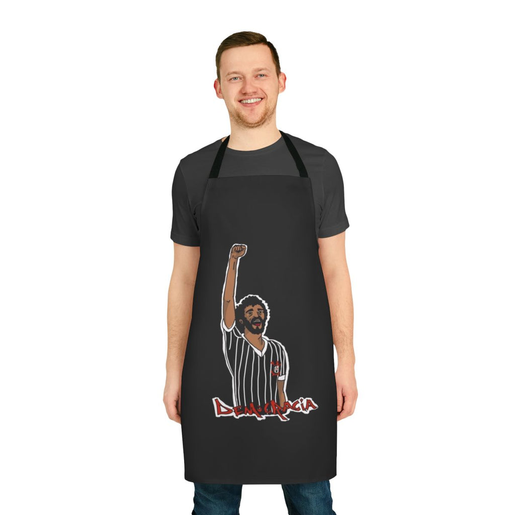 Corinthians Socrates Democracy Apron featuring the legendary Brazilian footballer and activist