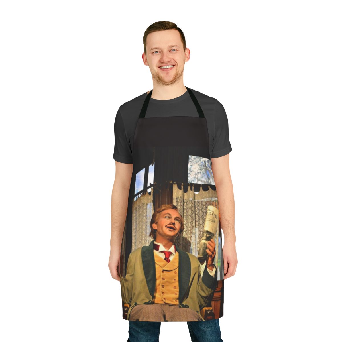Apron featuring the "Father of Progress" animatronic from the Carousel of Progress attraction at Disney World's Magic Kingdom