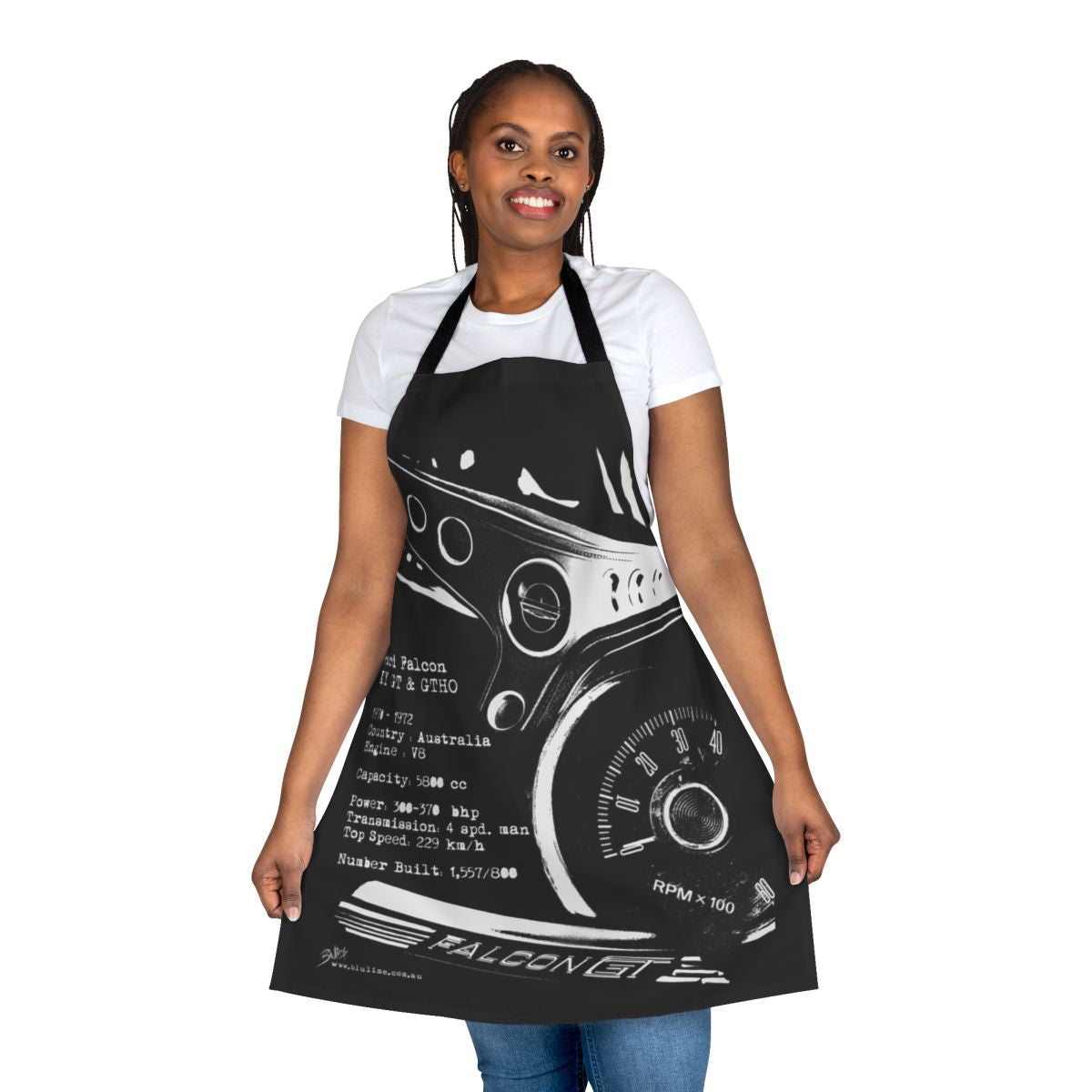 Apron featuring the iconic Ford Falcon XY GT GTHO, a classic Australian muscle car