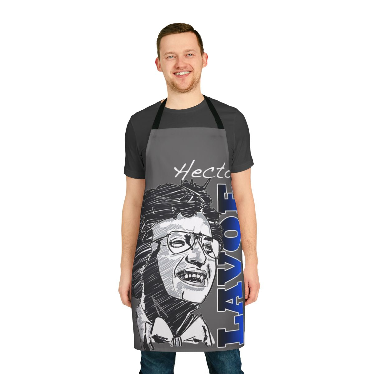 Hector Lavoe Salsa Singer Apron with Vibrant Graphic Design