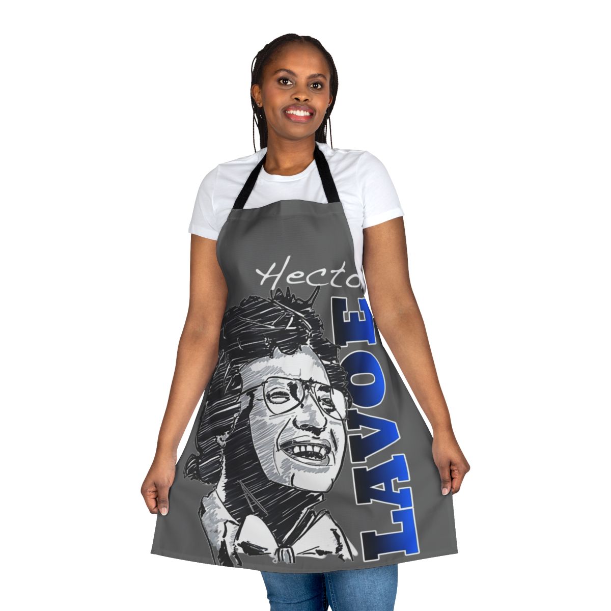 Hector Lavoe Salsa Singer Apron with Vibrant Graphic Design