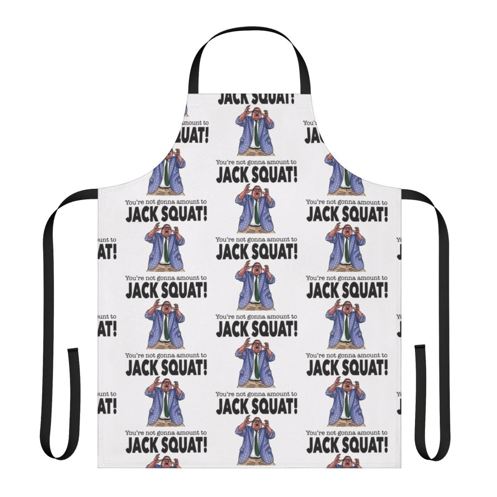 "Funny Matt Foley Inspired Apron with Raised Hands Design"