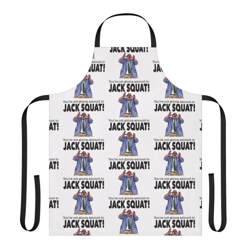 "Funny Matt Foley Inspired Apron with Raised Hands Design"