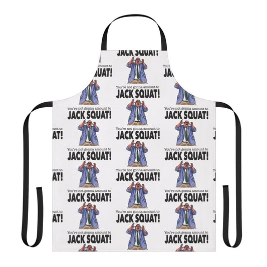 "Funny Matt Foley Inspired Apron with Raised Hands Design"