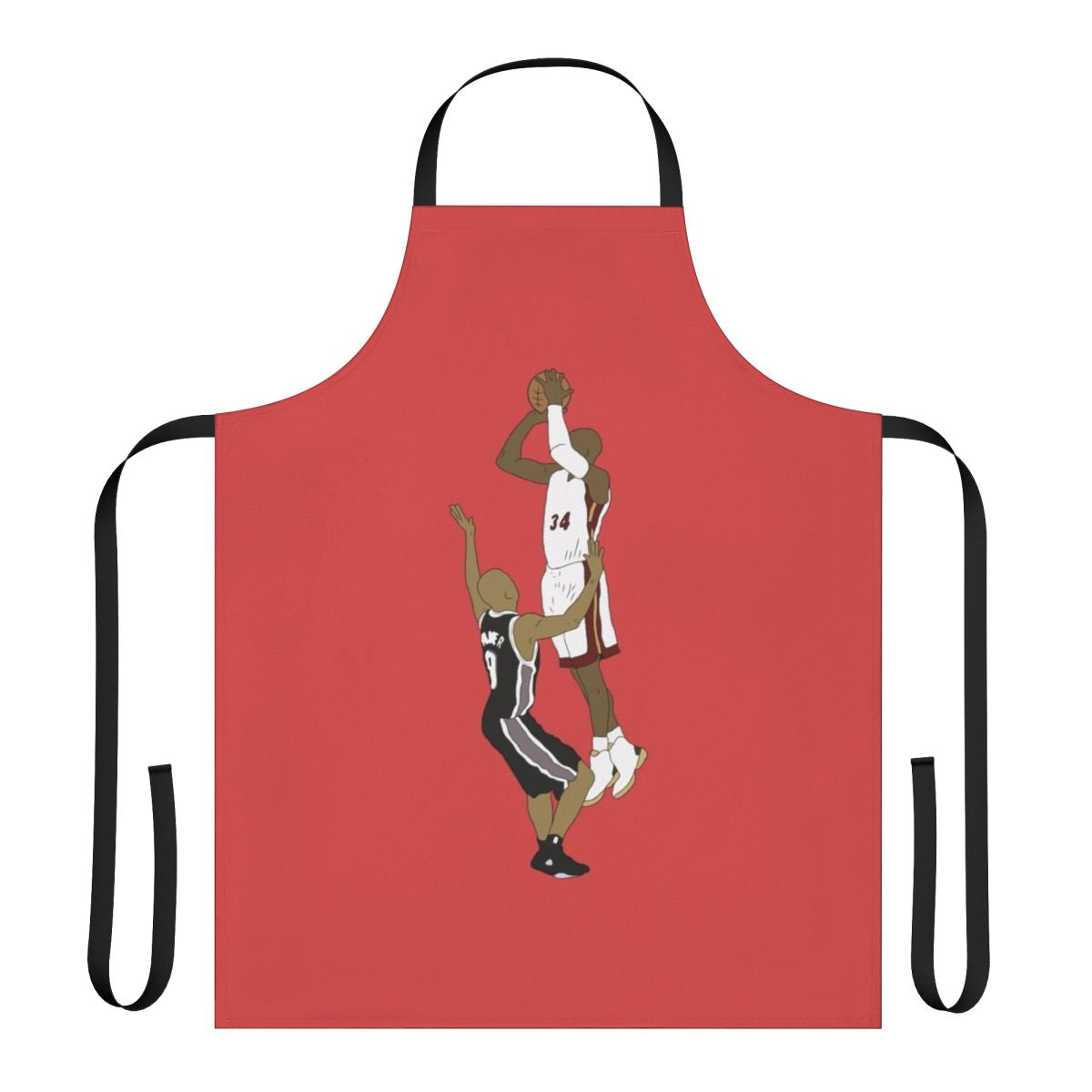 Commemorative basketball apron featuring Ray Allen's clutch shot