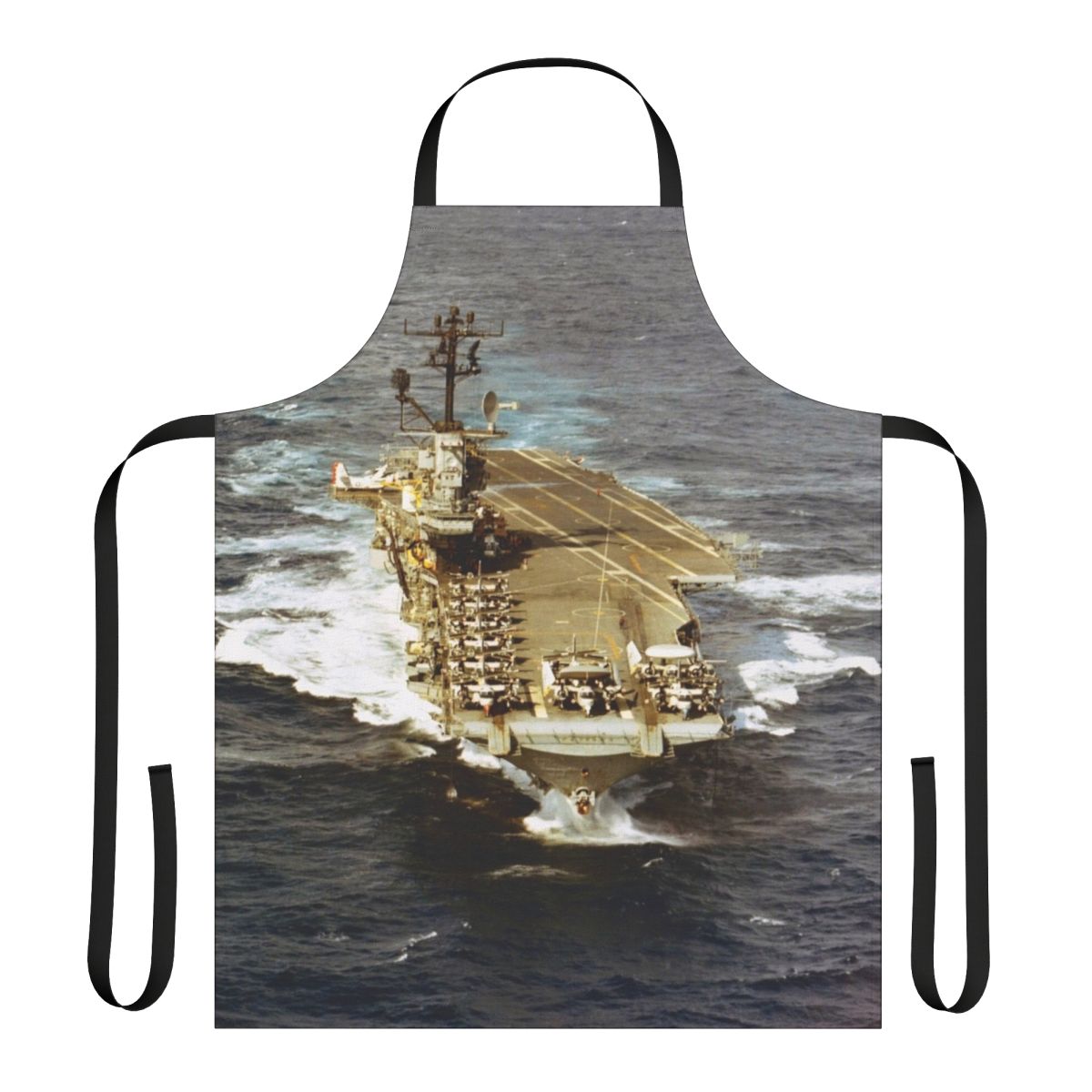 USS Intrepid Aircraft Carrier Apron - Durable and Stylish Kitchen Accessory