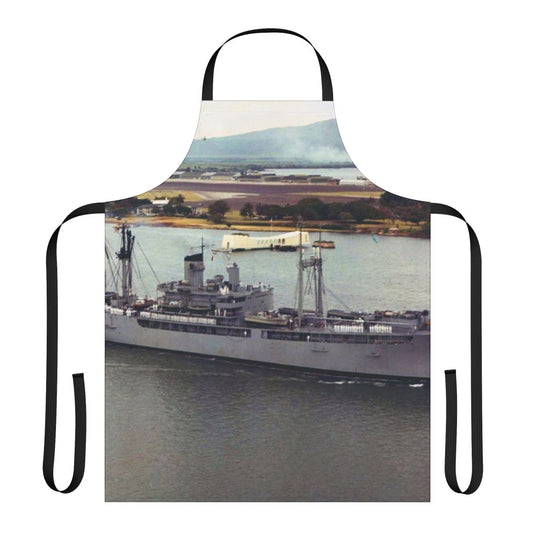 Uss Isle Royale Inspired Navy Apron