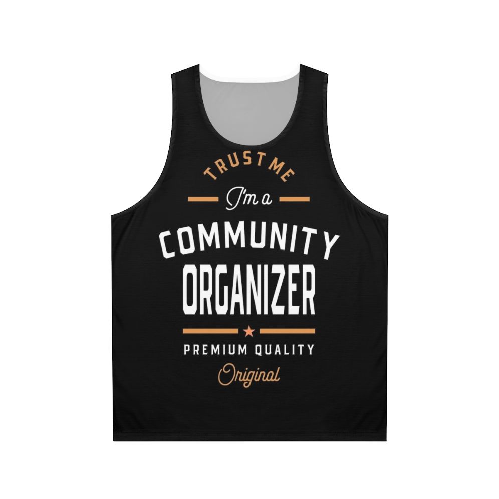 Community organizer unisex tank top