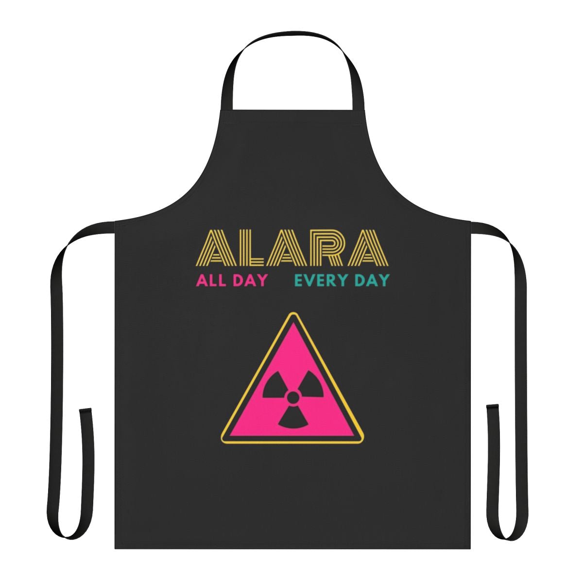 Radiology technologist wearing a high-quality radiation protection apron with the ALARA principle in mind.