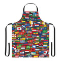 Apron featuring flags of all countries in the world