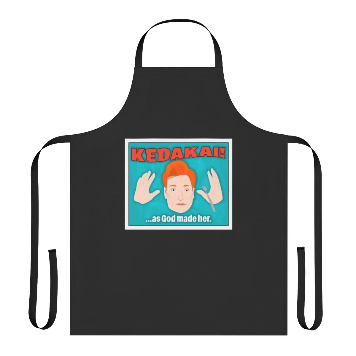 Conan Obrien Inspired Apron with Team Coco and Kedakai Graphics