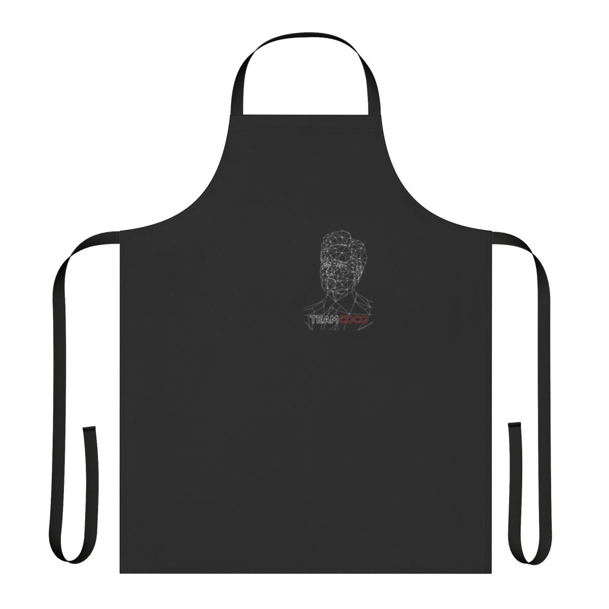 Conan-inspired line art design printed on a high-quality apron
