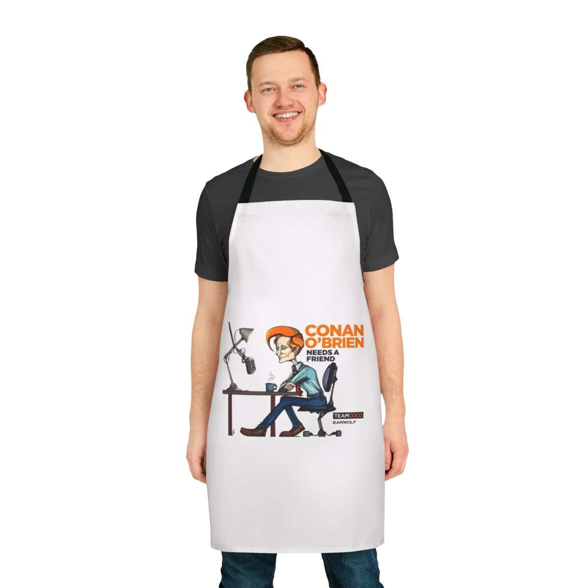 Conan Inspired Podcast Apron - Team Coco Themed Cooking Accessory