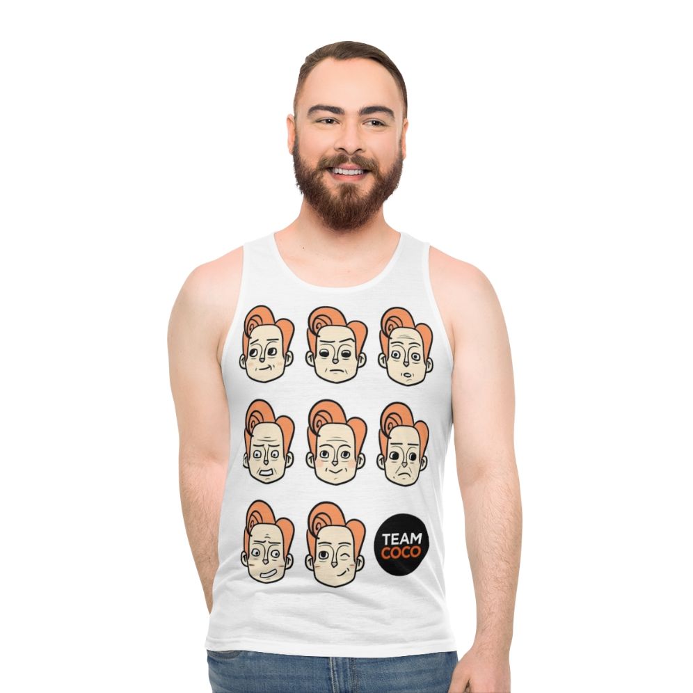 Conan Obrien Faces Unisex Tank Top