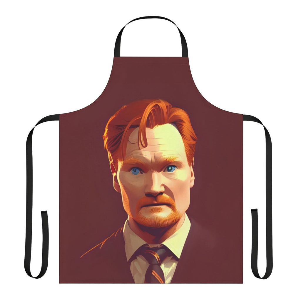 Conan O'Brien inspired cooking apron with team coco logo