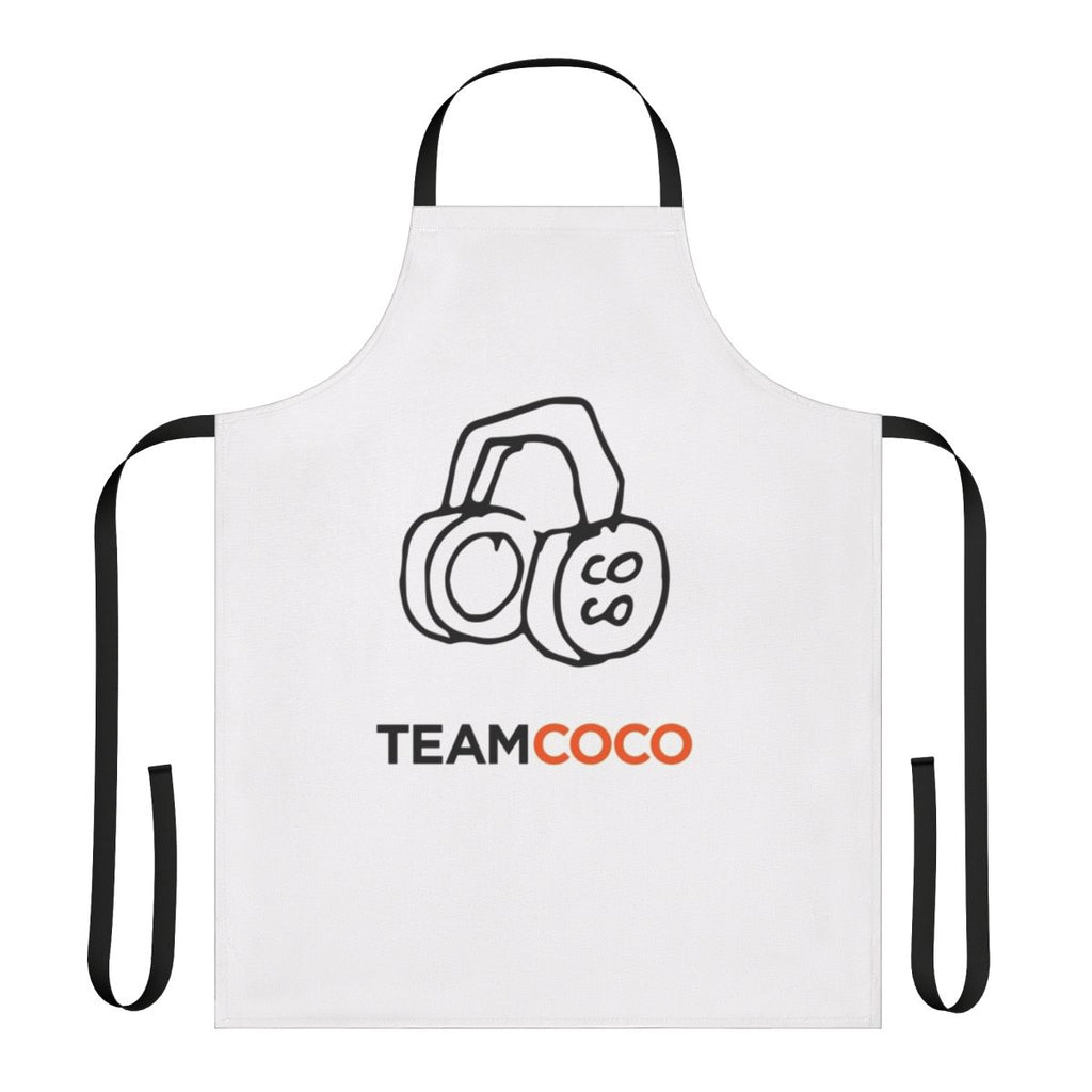 Conan O'Brien Inspired Doodle Apron with Team Coco Headphones Design