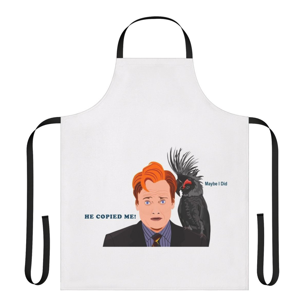 Conan O'Brien fan art apron with "Team Coco" branding