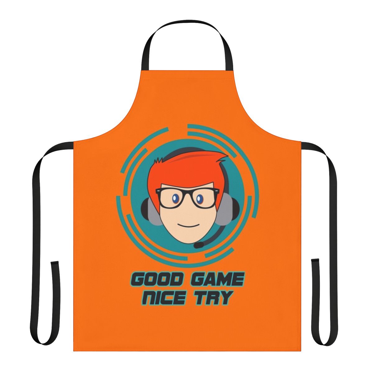 Conan O'Brien inspired "Good Game Nice Try" funny cooking apron