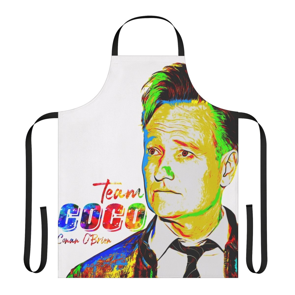 Conan O'Brien Inspired Watercolor Kitchen Apron