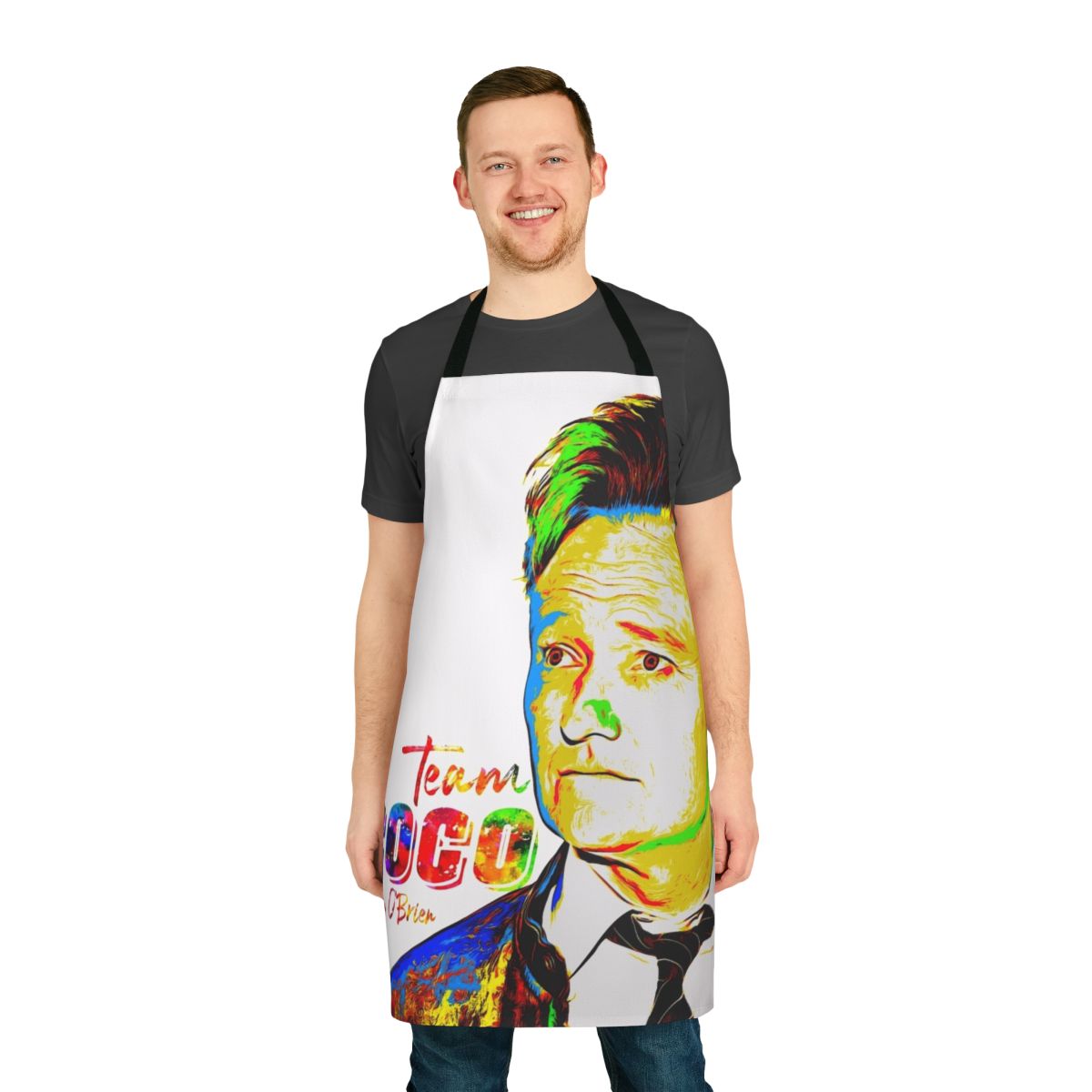 Conan O'Brien Inspired Watercolor Kitchen Apron