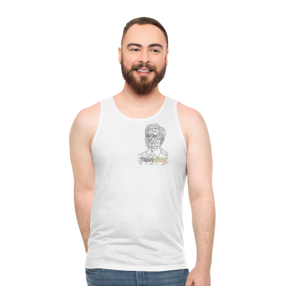 Conan Obrien line art portrait unisex tank top