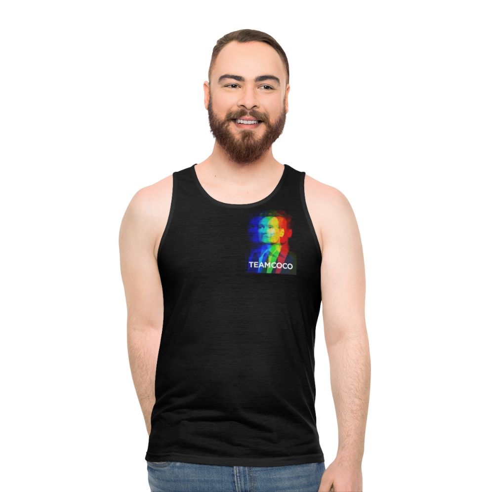 Conan O'Brien Team Coco Rainbow Pride Unisex Tank Top