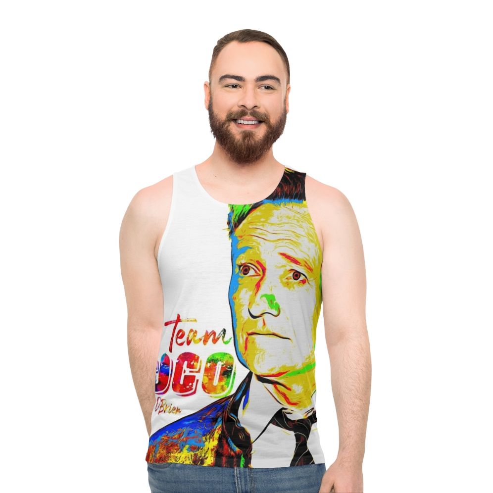 Conan O'Brien Team Coco unisex watercolor tank top
