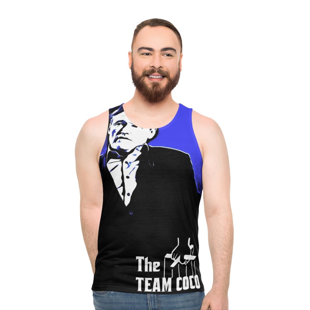 Conan O'Brien "The Godfather" style unisex tank top