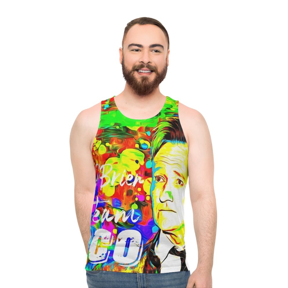 Conan O'Brien Watercolor Portrait Unisex Tank Top