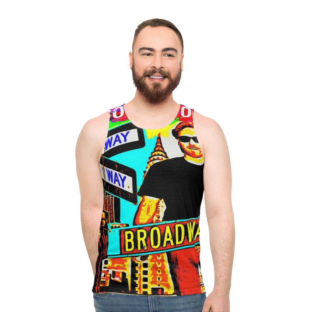Conan O'Brien watercolor portrait unisex tank top