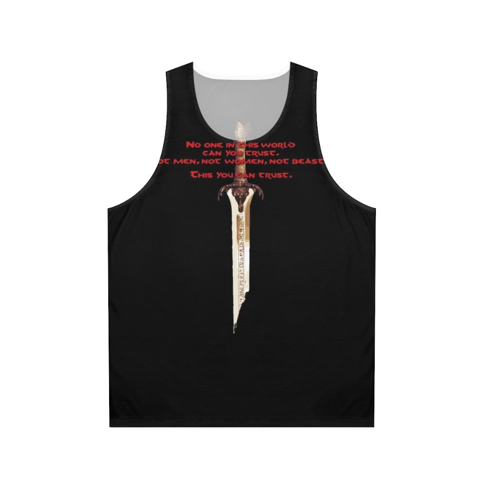 Conan the Barbarian and Crom unisex fantasy tank top