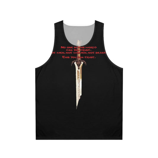 Conan the Barbarian and Crom unisex fantasy tank top