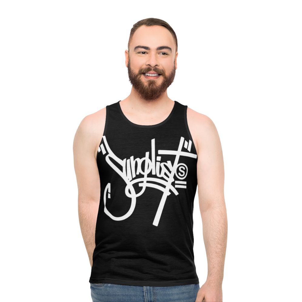 Concrete Jungle Unisex White Tank Top
