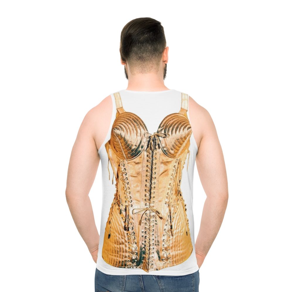 Cone bra unisex tank top in retro 80s style
