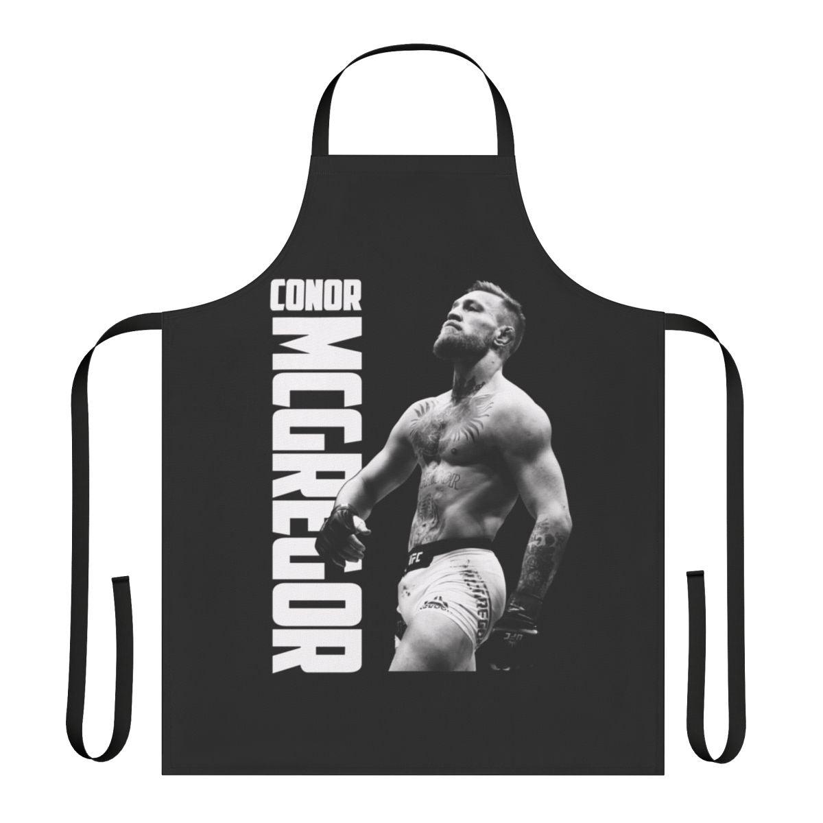Conor McGregor inspired apron with "The Walk" design, perfect for MMA and UFC fans