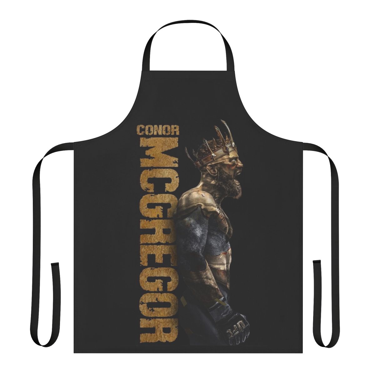 Conor McGregor inspired apron with a gorilla graphic design