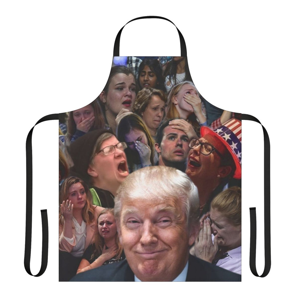 Conservative sarcastic apron with "Trump Liberal Tears" design