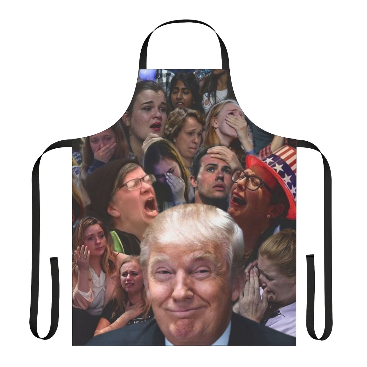 Conservative sarcastic apron with "Trump Liberal Tears" design