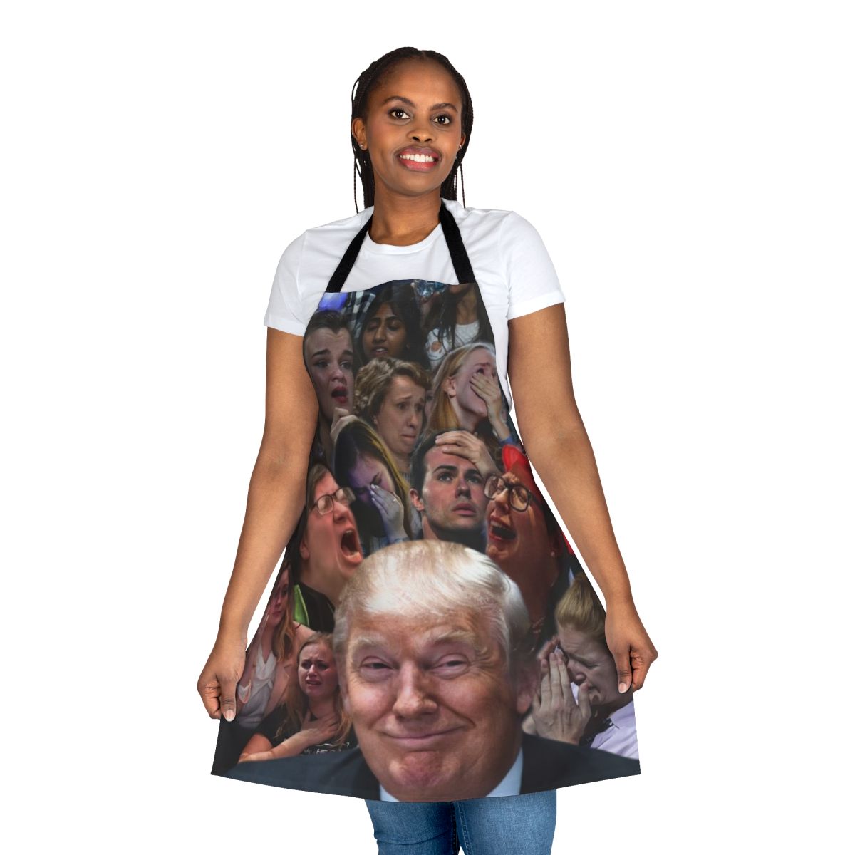 Conservative sarcastic apron with "Trump Liberal Tears" design