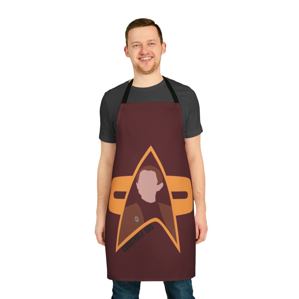 Constable Odo from Star Trek Deep Space Nine themed apron
