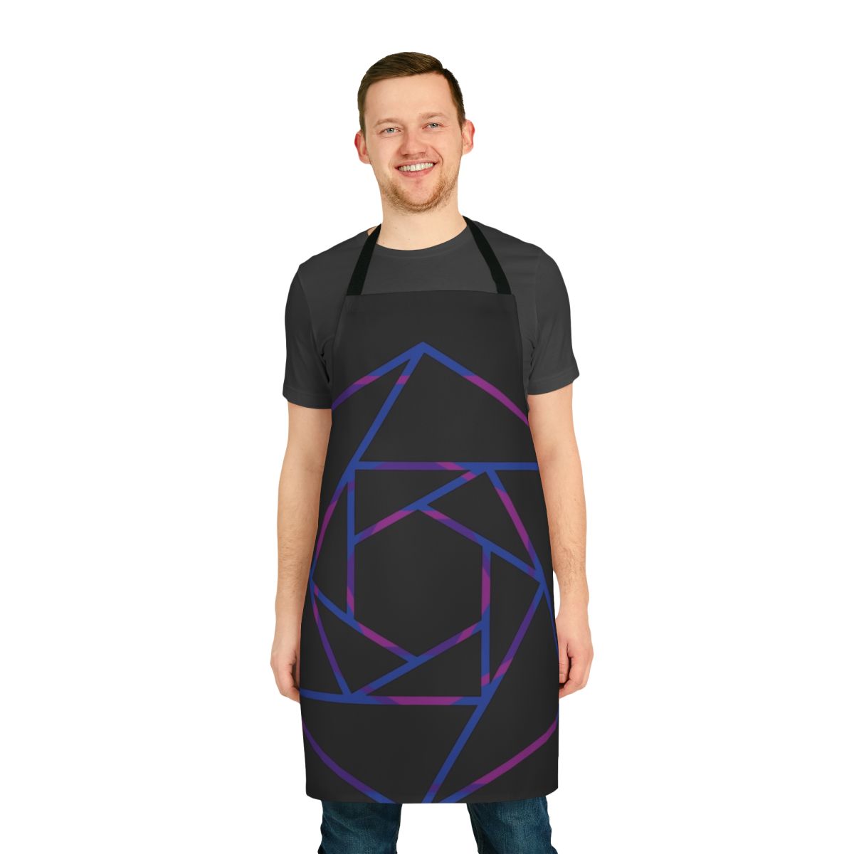 Constellation-themed apron featuring the Dag cryptocurrency logo