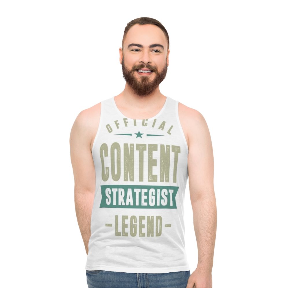 Content Strategist Unisex Tank Top
