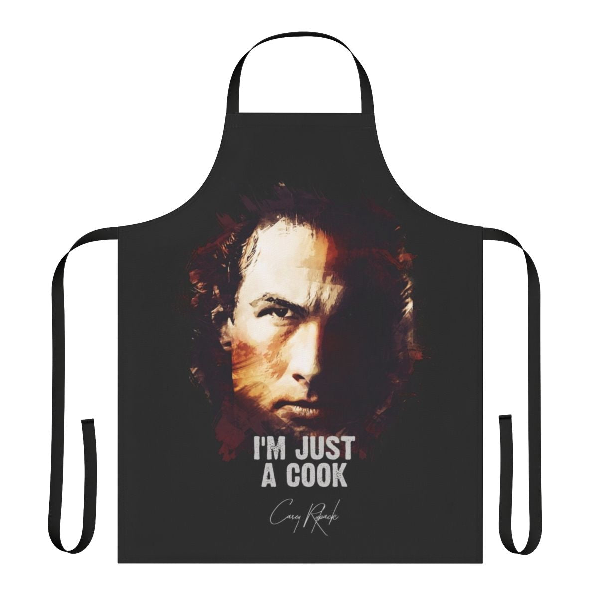 Cooking apron featuring the "I'm Just a Cook" quote from the movie Under Siege