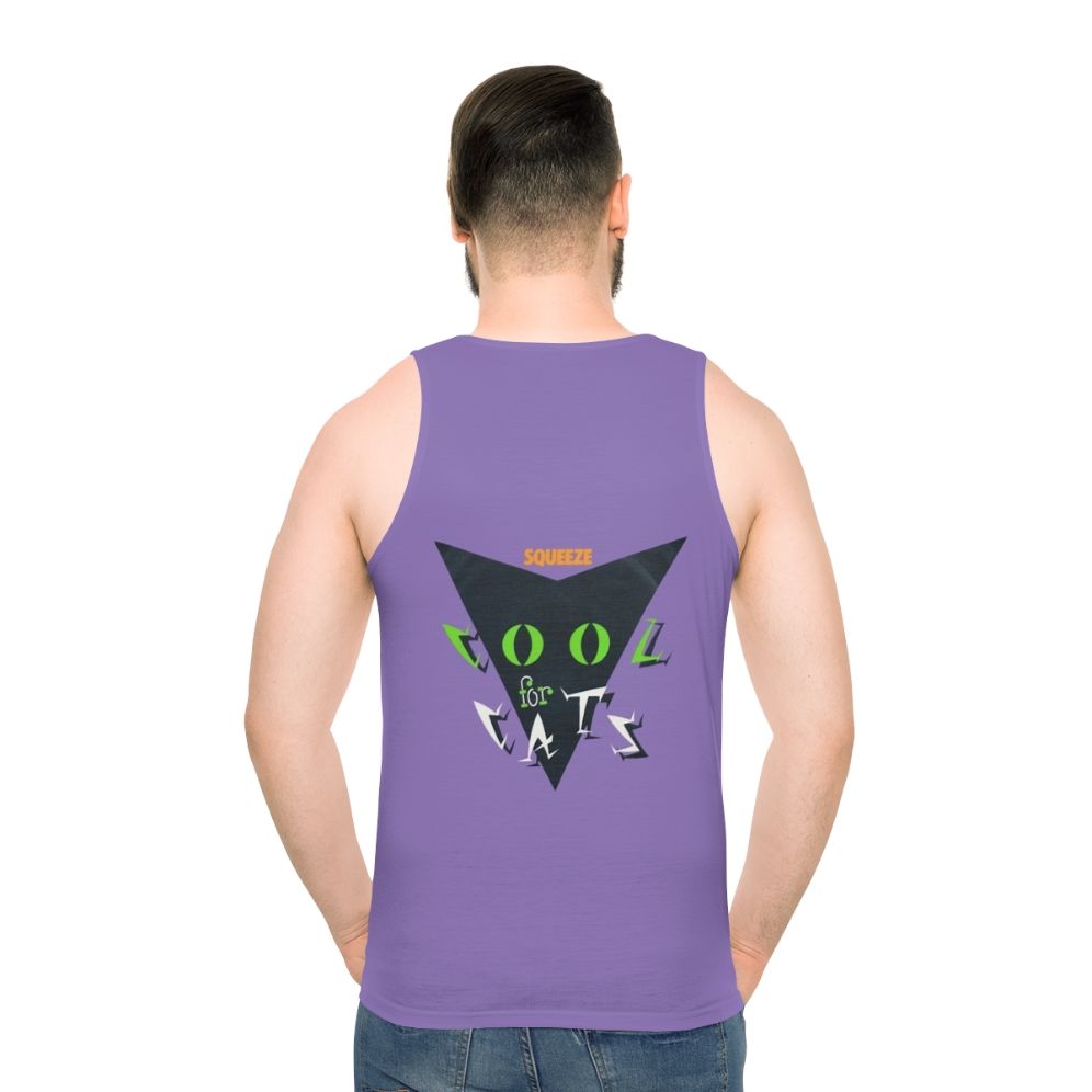 Unisex tank top with Cool For Cats album artwork
