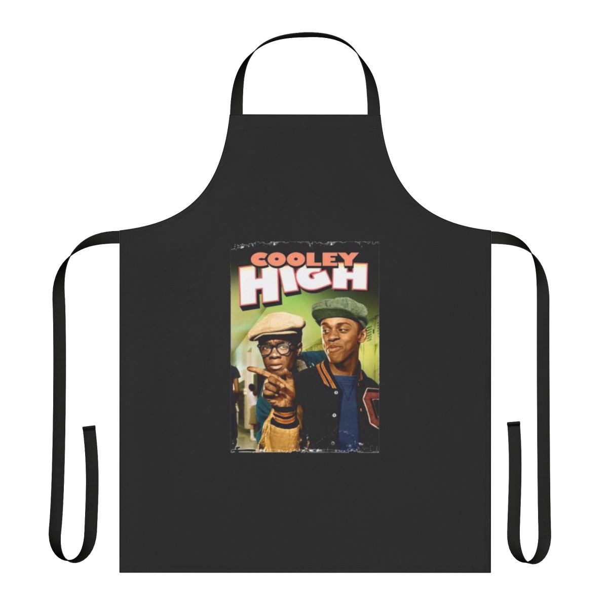 Cooley High movie-inspired apron with basketball and Chicago design