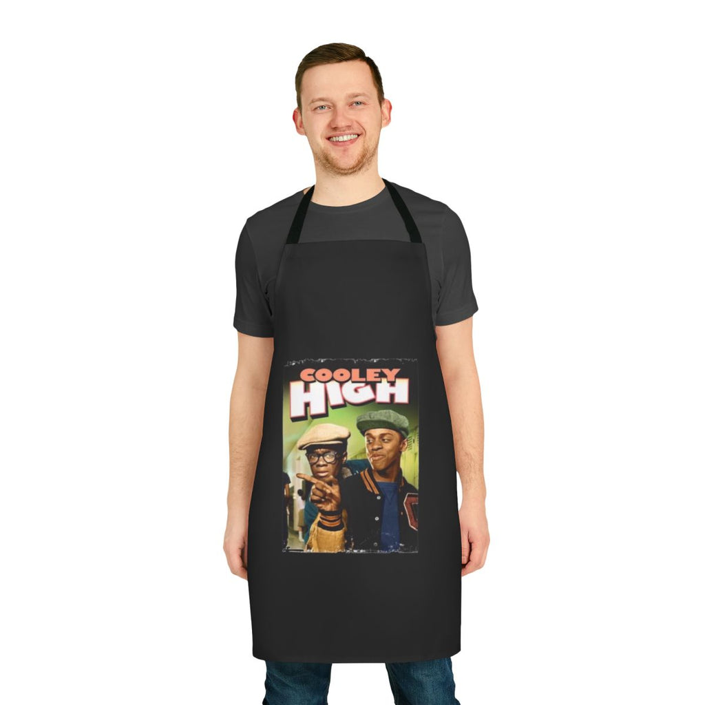 Cooley High movie-inspired apron with basketball and Chicago design