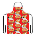 Corgi butt-themed cartoon apron with a playful and humorous design