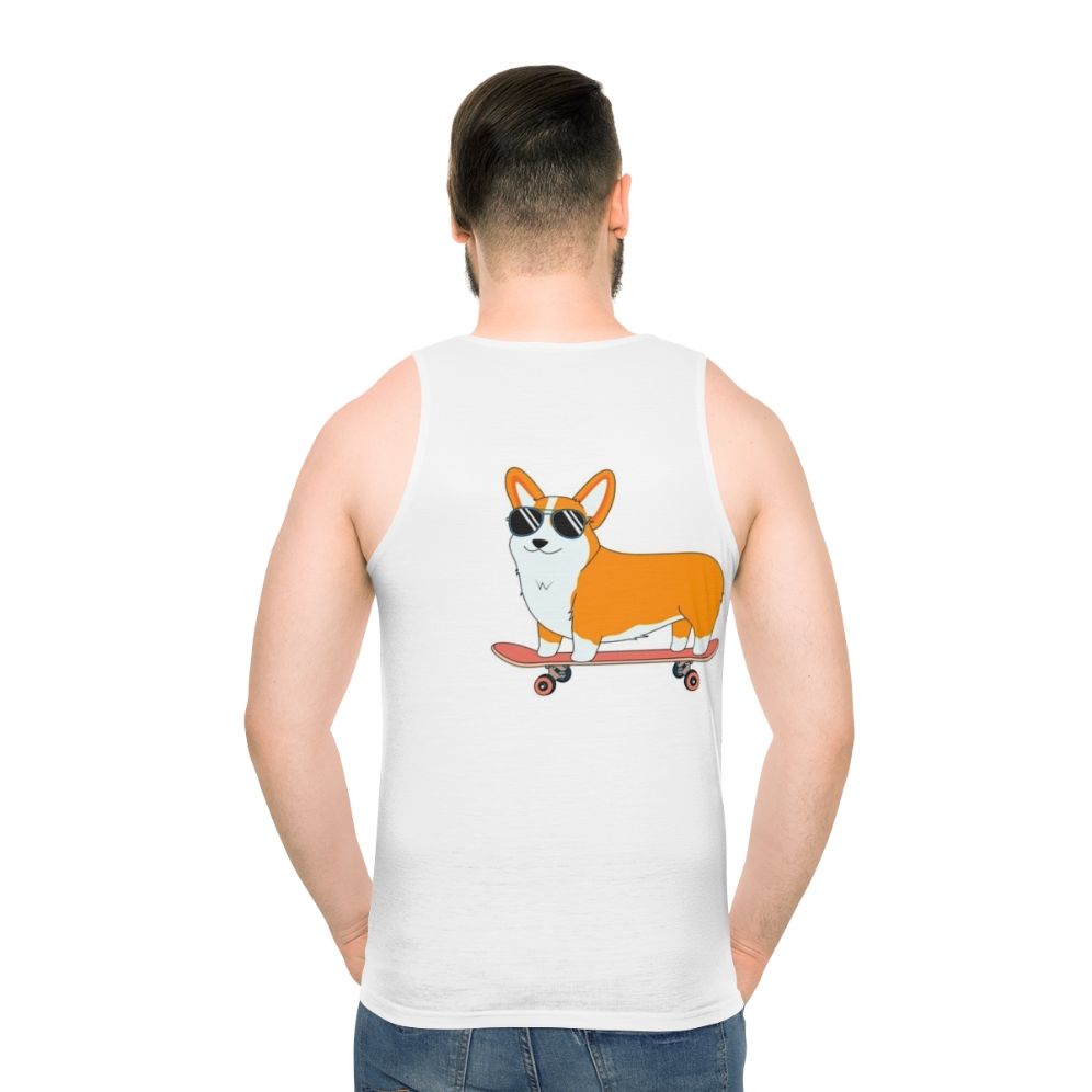 Corgi Skate Unisex Tank Top